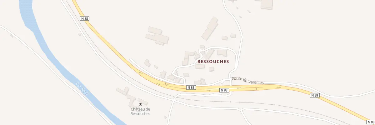Plan du 5020 Ressouches à Chanac