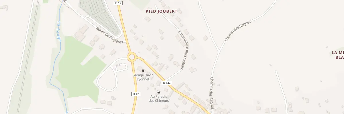 Plan du 1B Lot Pied Joubert à Vergongheon
