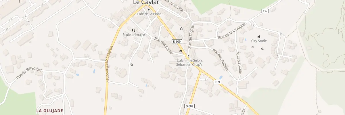 Plan du 164 Rue des Ecoles au Caylar