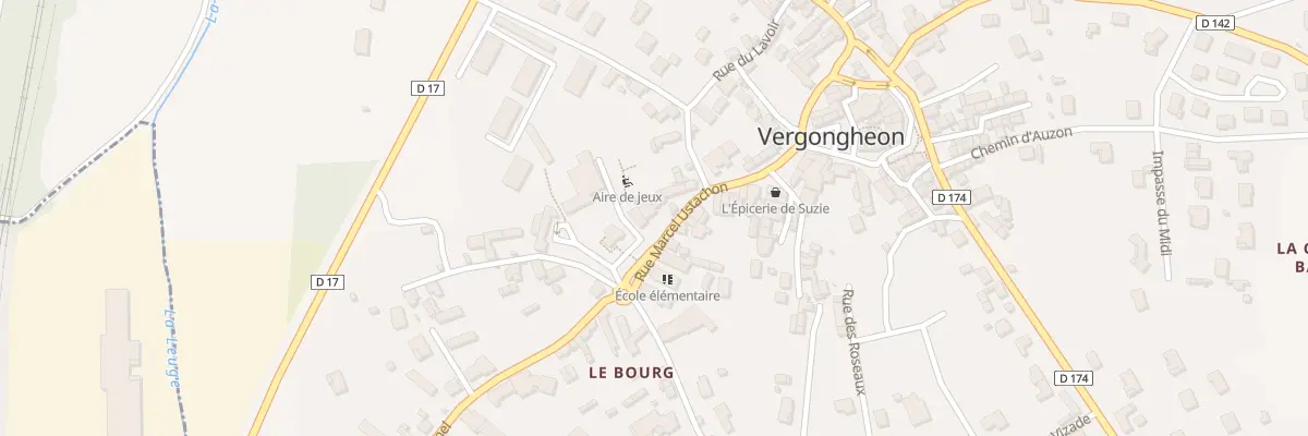 Plan du 5 Rue Marcel Ustachon à Vergongheon