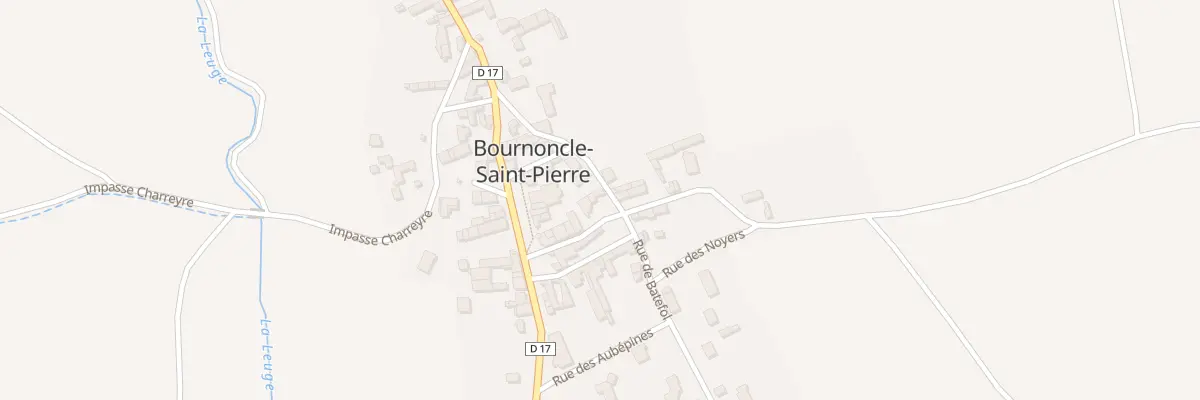 Plan de la Rue de la Roue à Bournoncle-Saint-Pierre