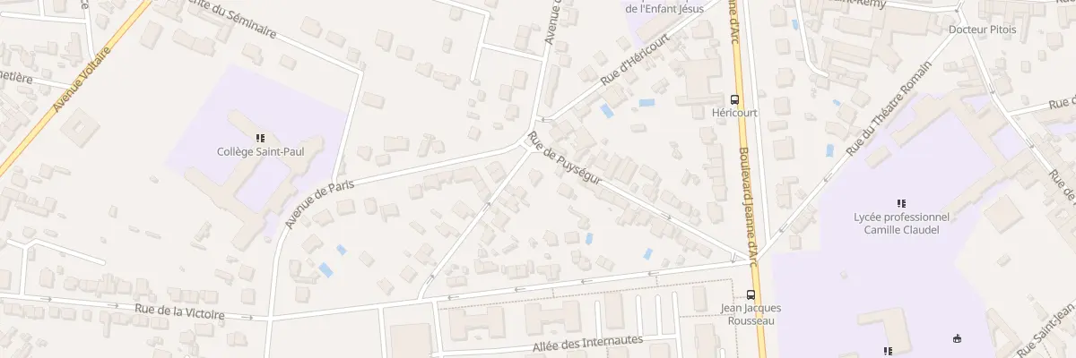 Plan du 27 Rue de Puységur à Soissons