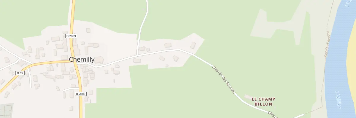 Plan du 251 Che des Sources à Chemilly