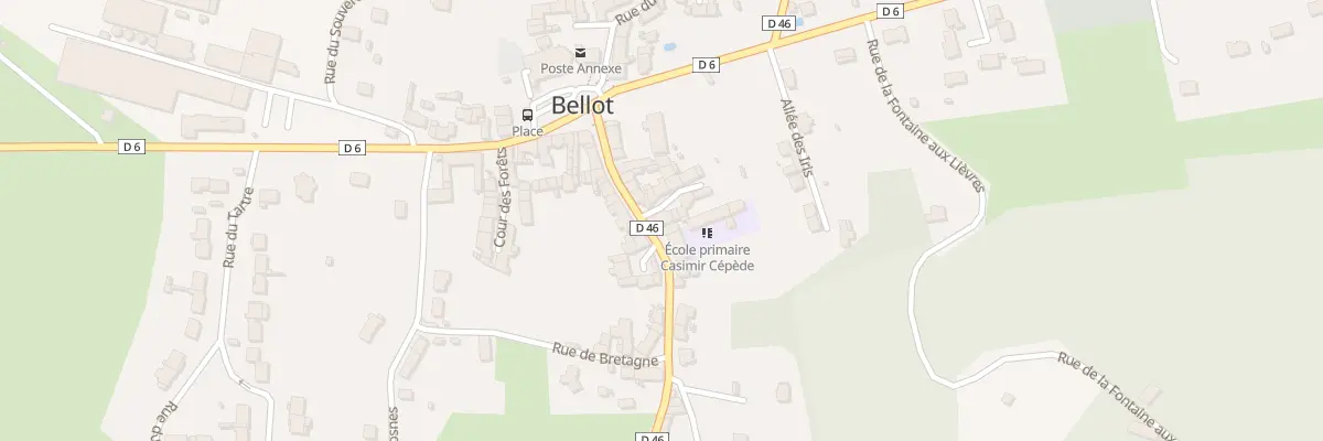 Plan du 15 Av de la Ferté-Gaucher à Bellot