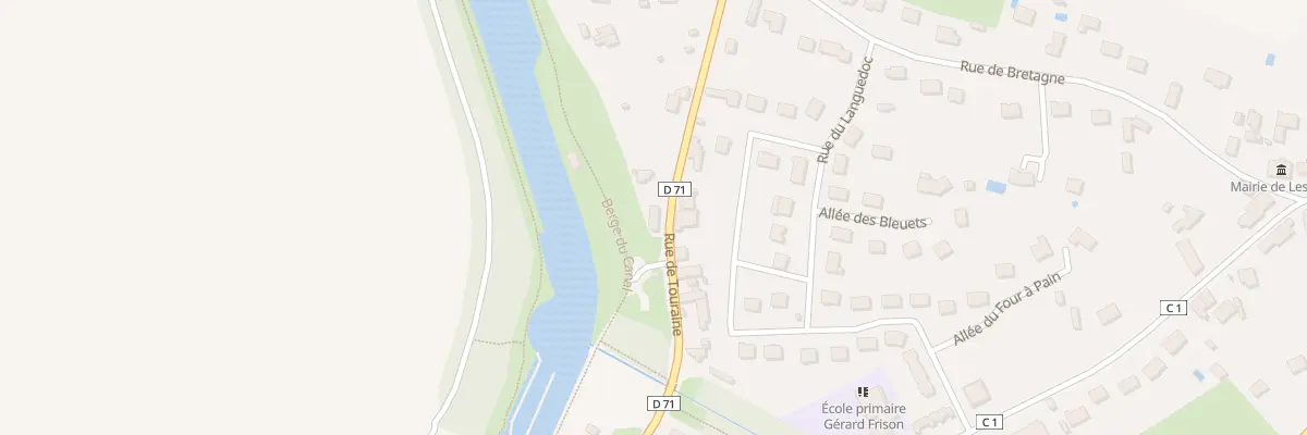 Plan du 1 Rue de Touraine à Lesdins