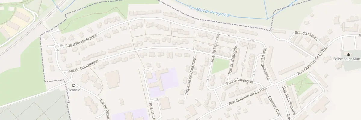 Plan du 129 Rue de Bourgogne à Harly