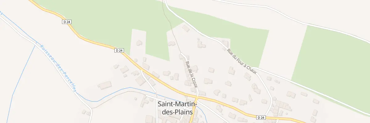 Plan du 7 Rue de la Croze à Saint-Martin-des-Plains