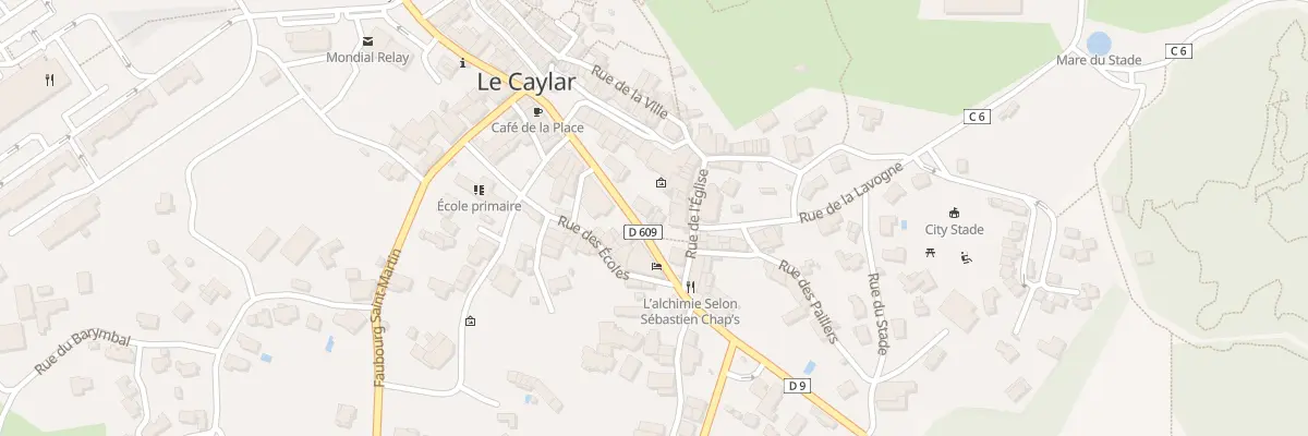 Plan du 93 Av Montpellier au Caylar