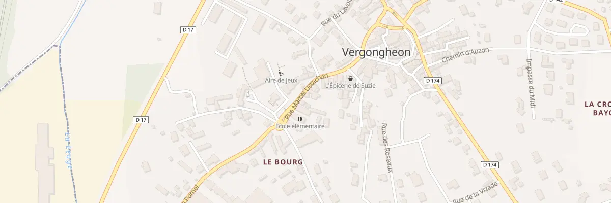 Plan du 6 Rue Marcel Ustachon à Vergongheon