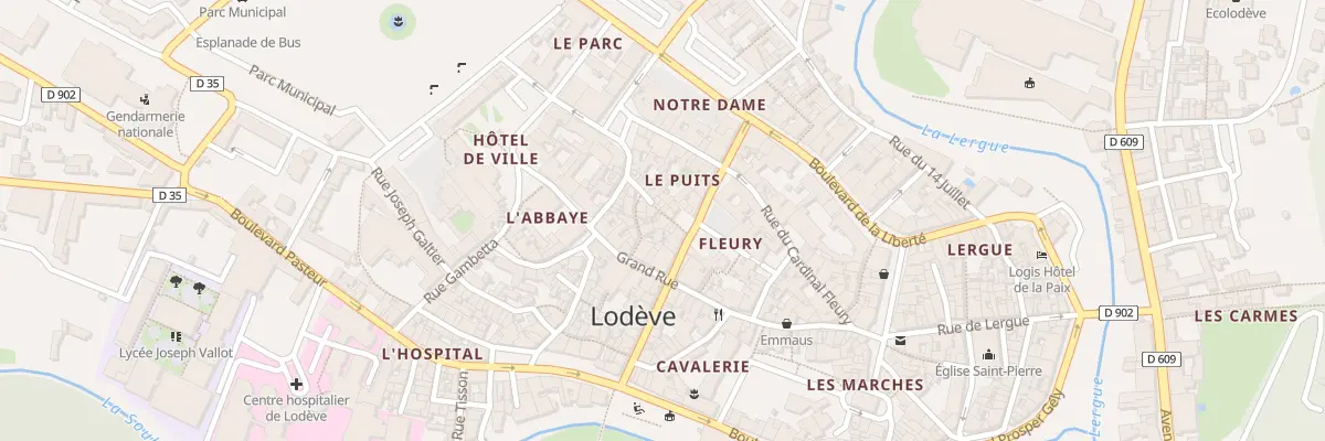 Plan du 7 Rue du Puits à Lodève