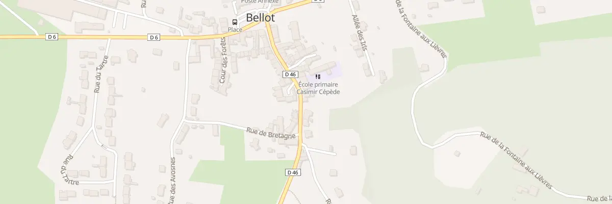 Plan du 21B Av de la Ferté-Gaucher à Bellot