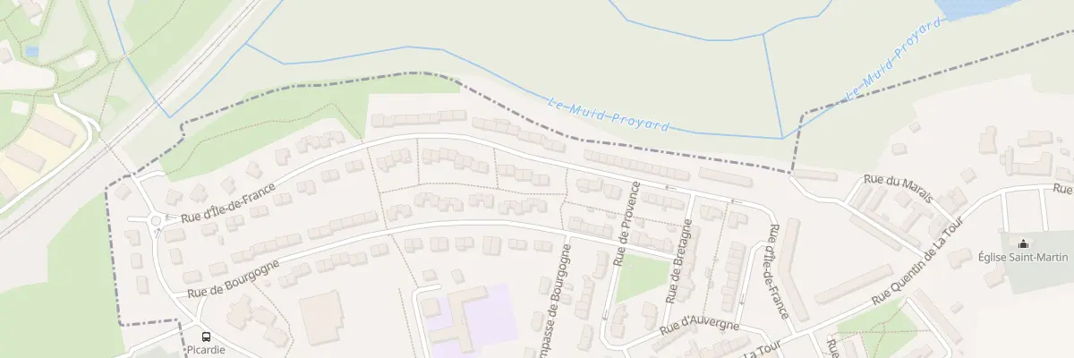 Plan du 319 Rue d’Ile de France à Harly