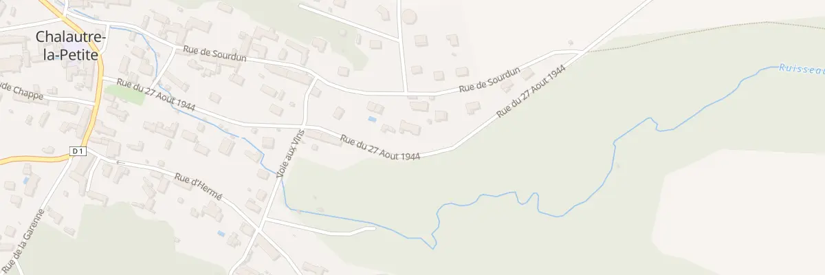 Plan du 363 Rue du 27 Août 1944 à Chalautre-la-Petite