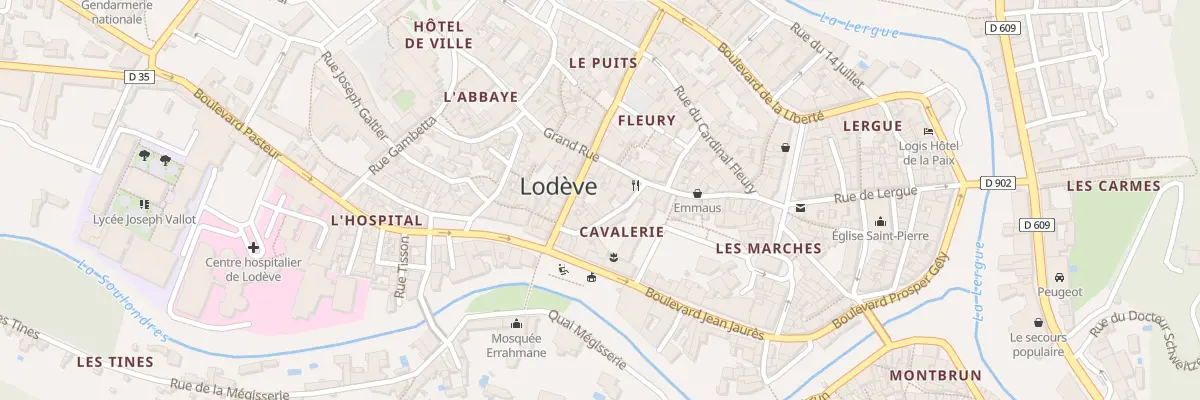 Plan du 4 Rue Cavalerie à Lodève