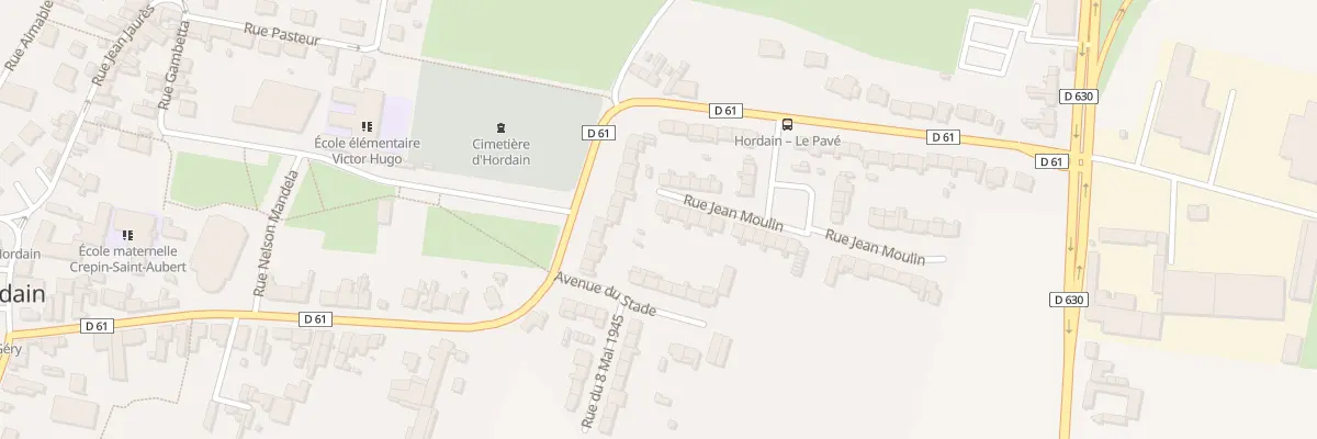 Plan du 1 Rue Jean Moulin à Hordain
