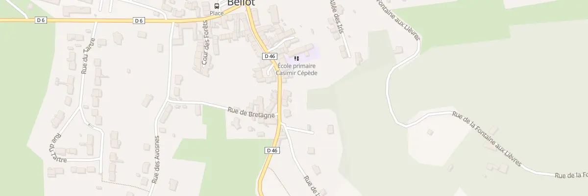 Plan du 23 Av de la Ferté-Gaucher à Bellot