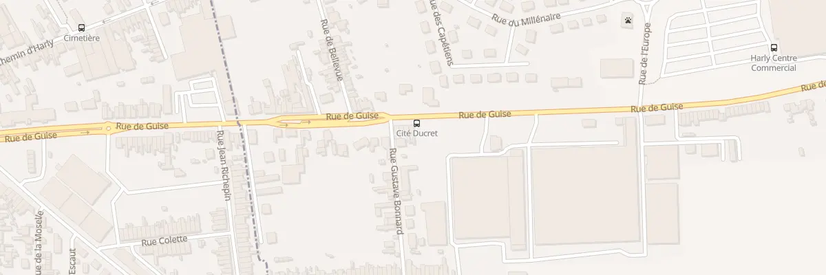 Plan du 1390 Rue de Guise à Harly