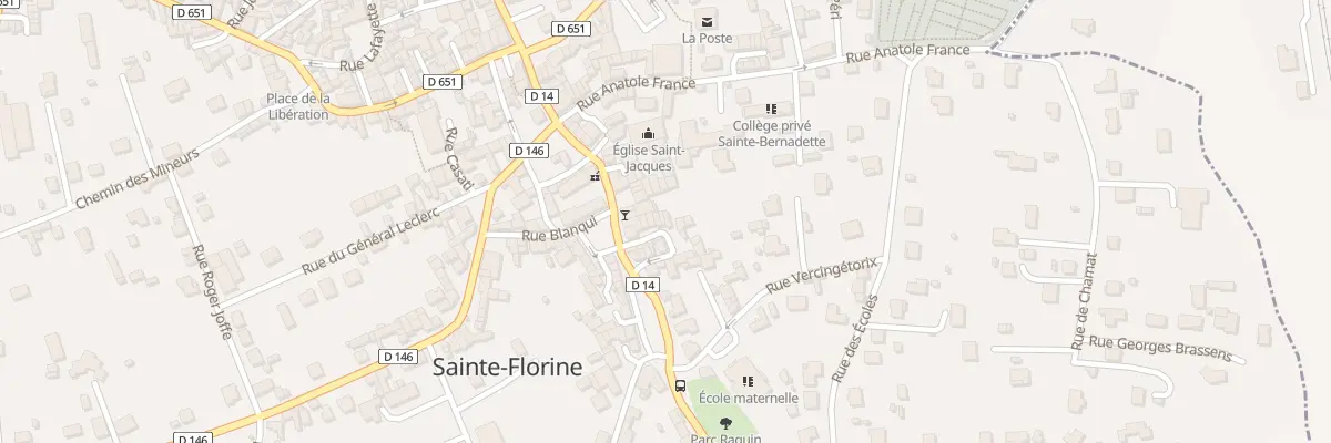 Plan du 11 Rue Jules Vallès à Sainte-Florine
