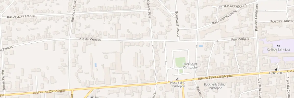 Plan du 3 Rue de Meneau à Soissons