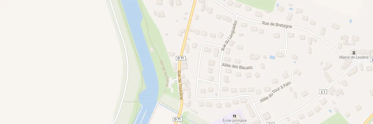 Plan du 28 Rue de Touraine à Lesdins