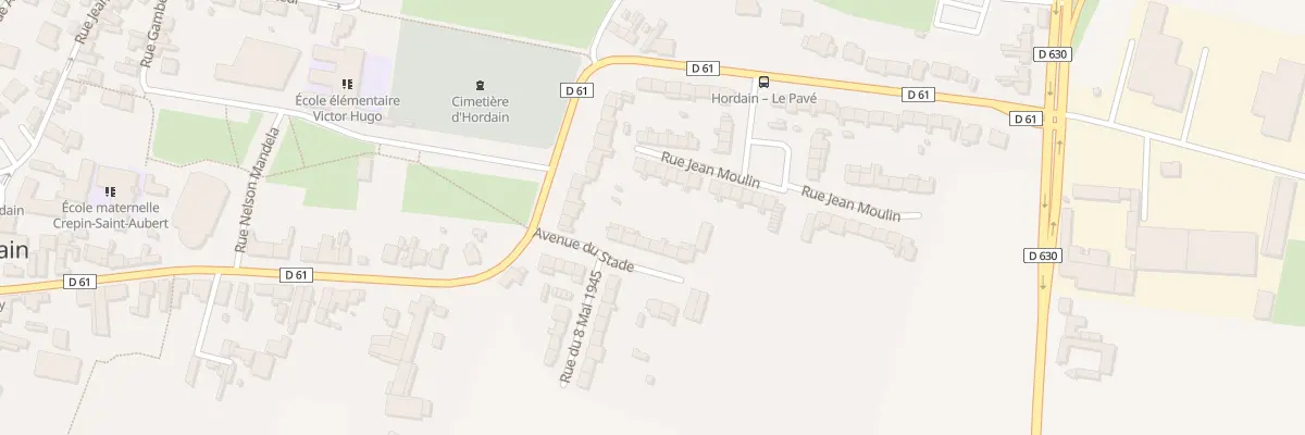 Plan du 5 Av du Stade à Hordain