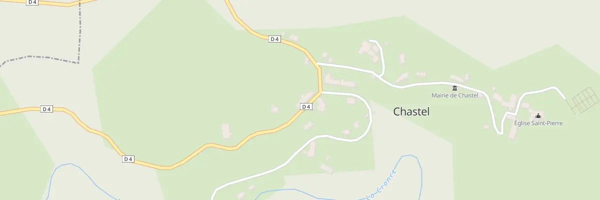 Plan du 5023 Le Bourg à Chastel