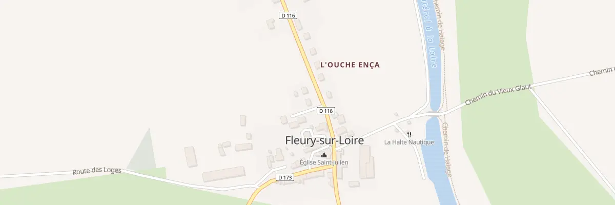 Plan du 2 Rte de Nevers à Fleury-sur-Loire