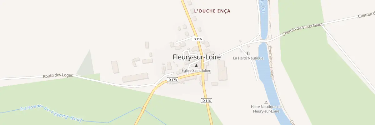Plan du 3 Le Bourg à Fleury-sur-Loire