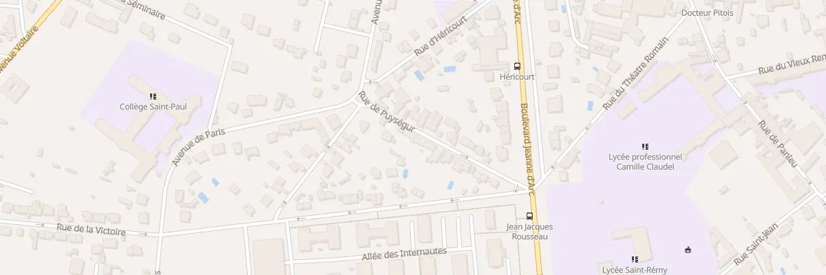 Plan du 23 Rue de Puységur à Soissons