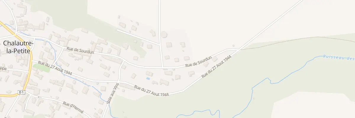 Plan du 405 Rue de Sourdun à Chalautre-la-Petite