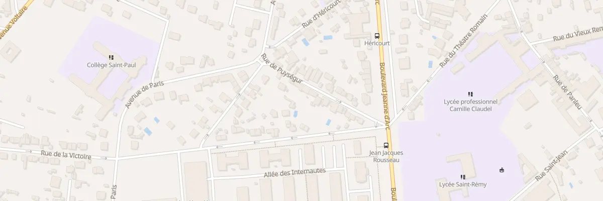 Plan du 21 Rue de Puységur à Soissons