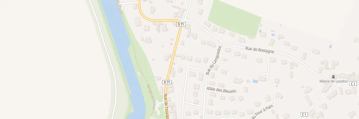 Plan du 32 Rue de Touraine à Lesdins