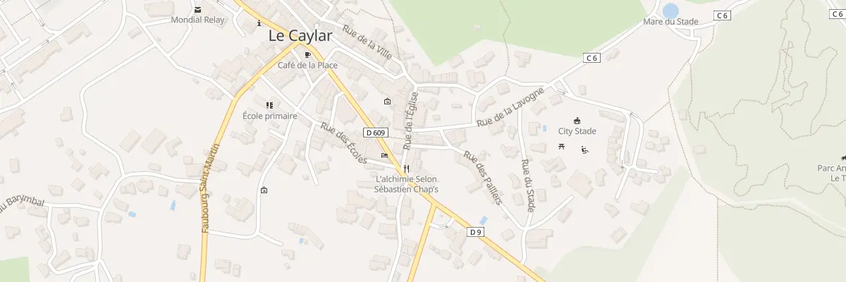 Plan du 28 Pl de l’Eglise au Caylar
