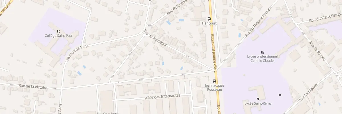 Plan du 19 Rue de Puységur à Soissons