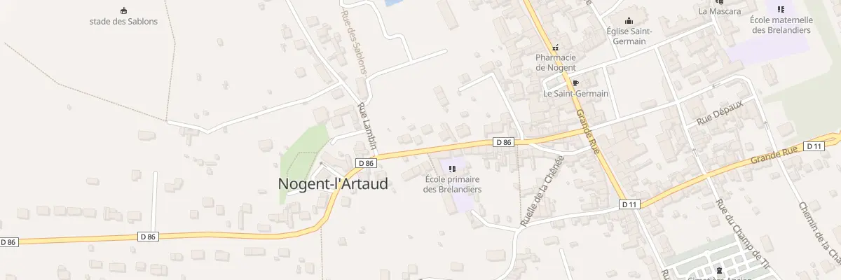 Plan du 28 Rue Ernest Vallée à Nogent-l’Artaud
