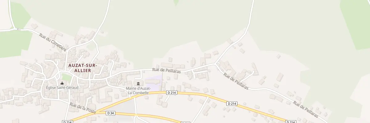Plan du 35 Rue de Peillaras à Auzat-la-Combelle