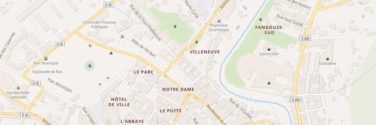 Plan du 13 Rue Hoche à Lodève
