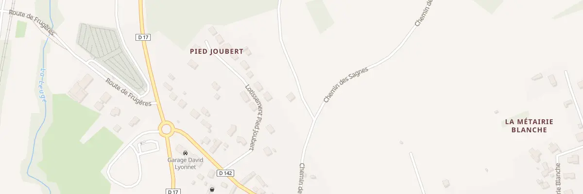 Plan du 6 Lot Pied Joubert à Vergongheon