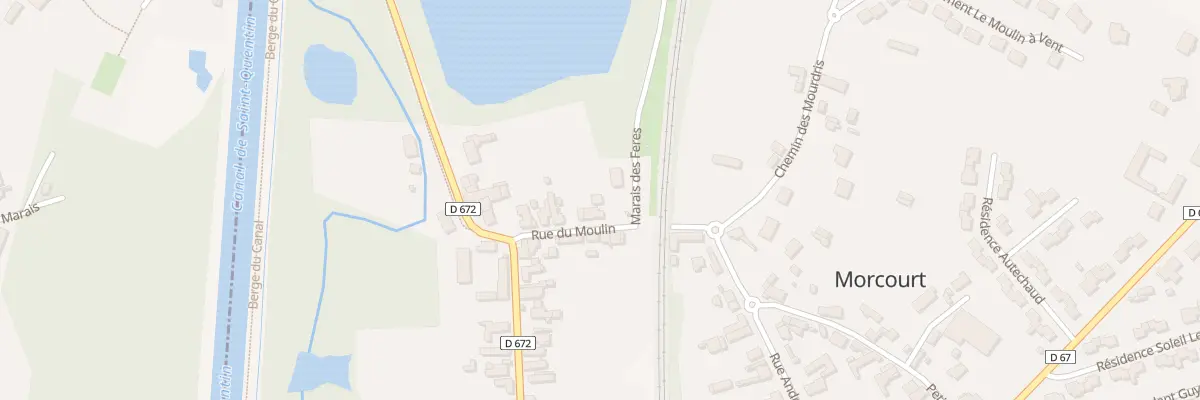 Plan du 2 Rue du Moulin à Morcourt