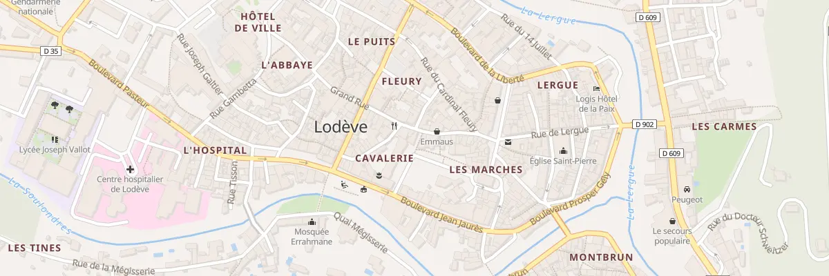 Plan du 5 Rue Georges Fabre à Lodève