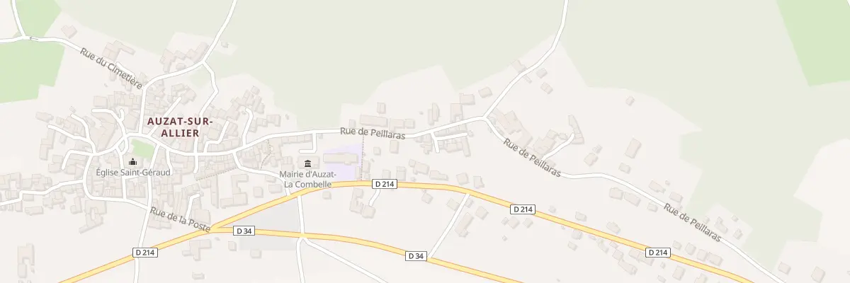 Plan du 40 Rue de Peillaras à Auzat-la-Combelle