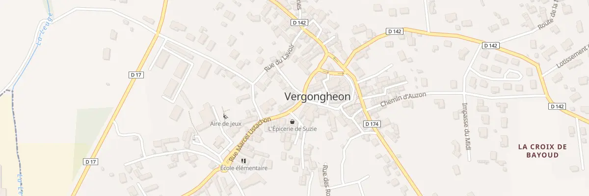 Plan du 1 Pl des Platanes à Vergongheon