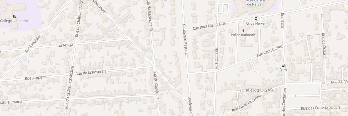 Plan du 17B Bd Pasteur à Soissons