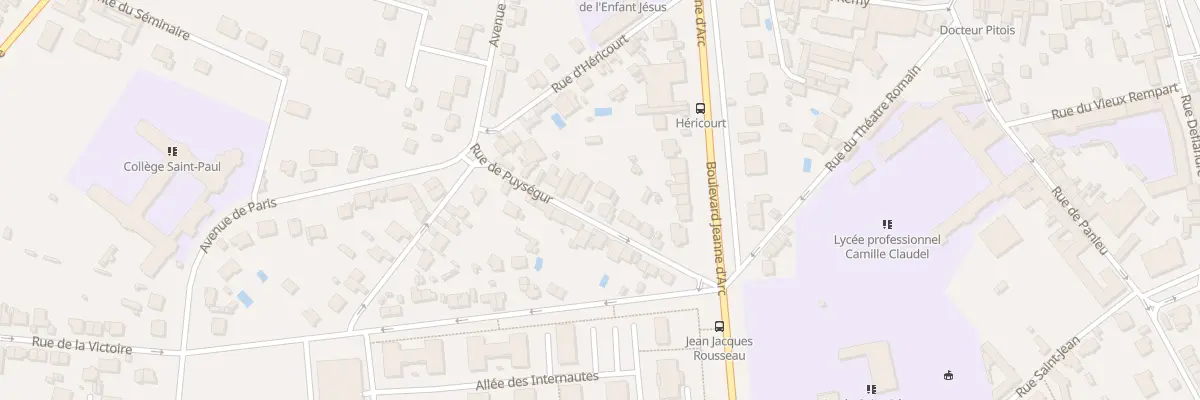Plan du 10 Rue de Puységur à Soissons
