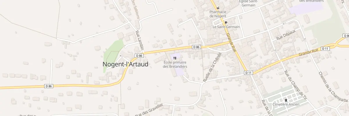 Plan du 27 Rue Ernest Vallée à Nogent-l’Artaud