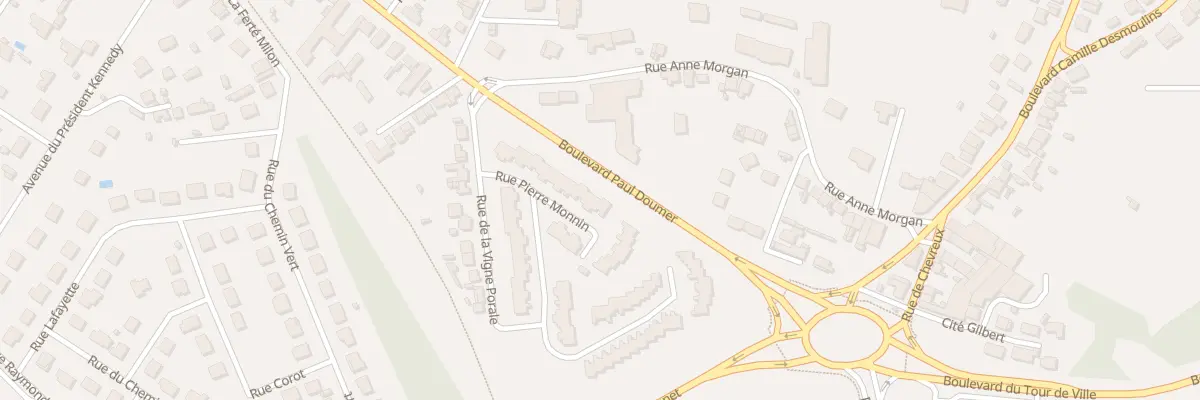 Plan du 25 Rue Pierre Monnin à Soissons