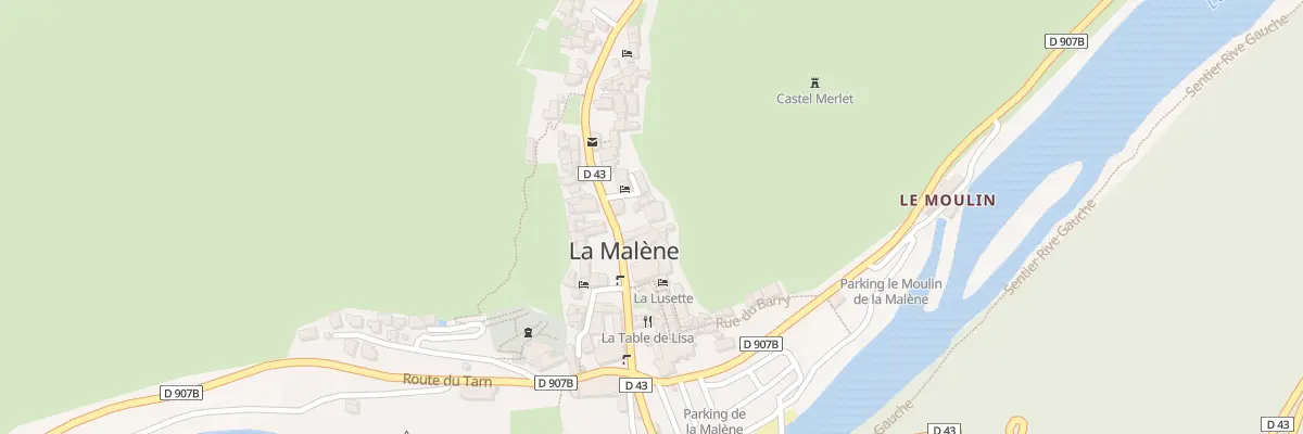 Plan du 5042 La Malene Village à La Malène