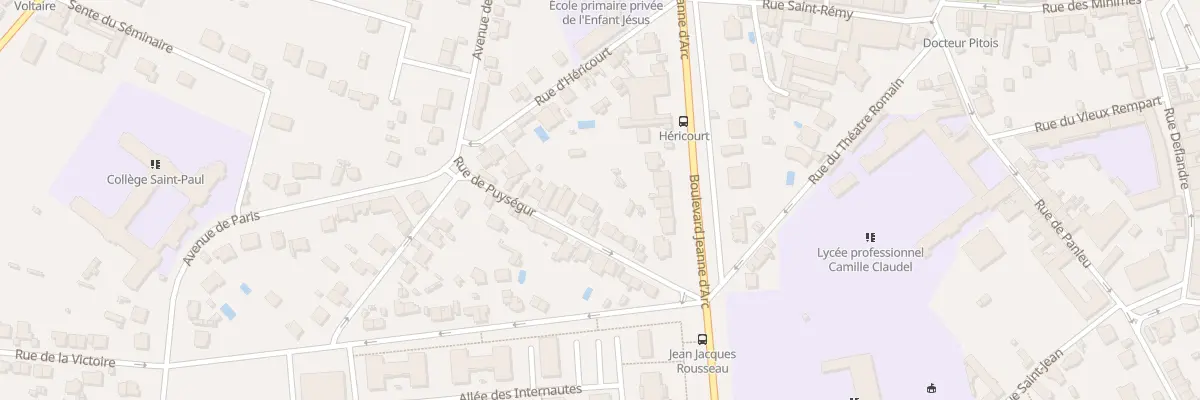 Plan du 8 Rue de Puységur à Soissons