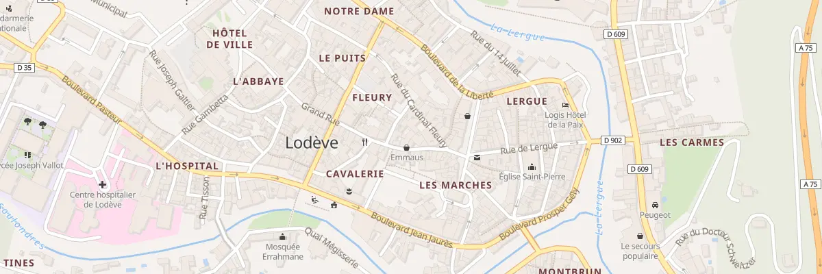 Plan du 16 Grand Rue à Lodève