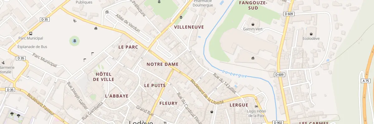 Plan du 8 Rue Barra à Lodève